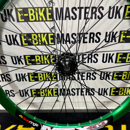 MTX Bolt Thru Front Wheel 26” 110x20mm Green