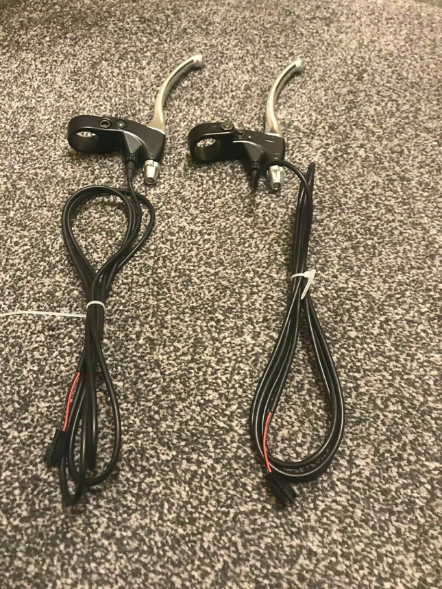 Silver E-bike Cut Off Sensor Brake Levers (JST 2pin) image 1