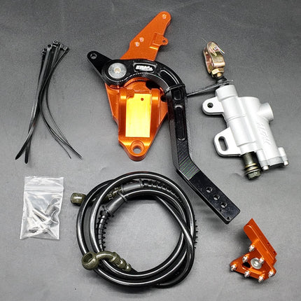 Surron Ultra Bee Footbrake Setup With Dual Calliper Disc Guard
