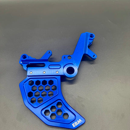 Surron Ultra Bee Footbrake Setup Blue With Dual Calliper Disc Guard