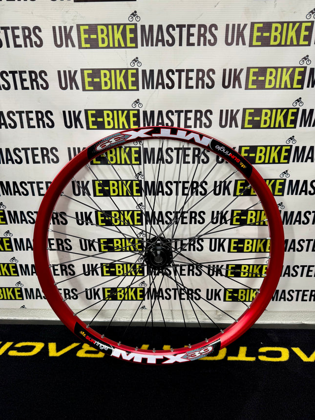 MTX Bolt Thru Front Wheel 27.5” 110x20mm Red