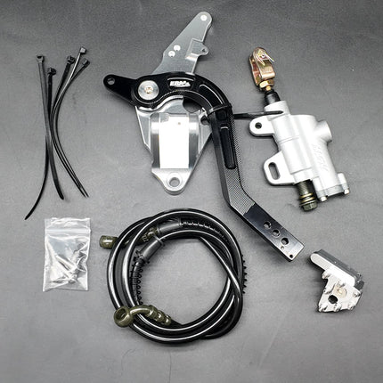 Surron Ultra Bee Footbrake Setup With Dual Calliper Disc Guard