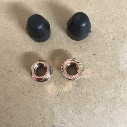 Hub motor axle set with washers and rubber cover image 0