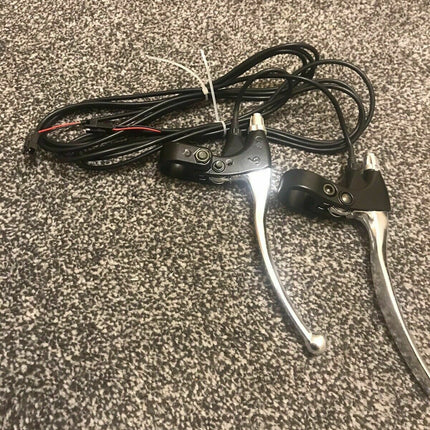 Silver E-bike Cut Off Sensor Brake Levers (JST 2pin) image 0