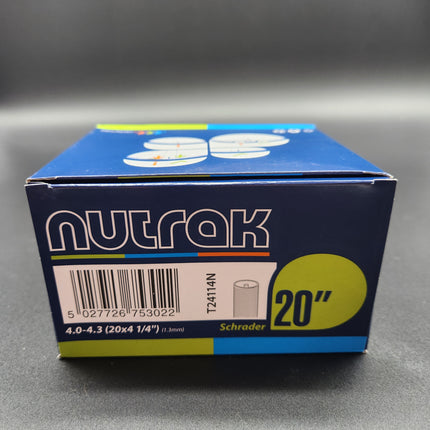 Nutrak 20"x4.0-4.3 Schrader Valve Fat bike Inner Tube