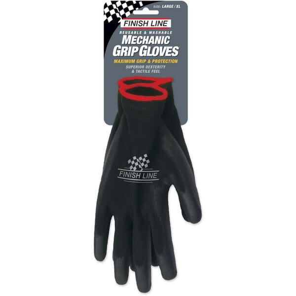 Finish Line Mechanic Grip Gloves - Small / Medium