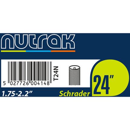 Nutrak 24"x1.75-2.2 Schrader Valve Inner Tube