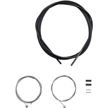 Shimano MTB brake cable set with stainless steel inner wire, black