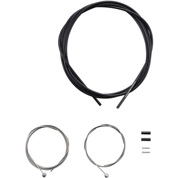 Shimano MTB brake cable set with stainless steel inner wire, black